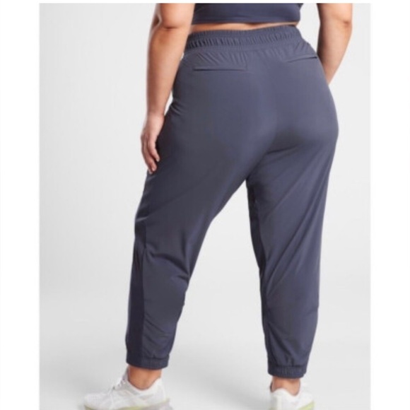 Athleta Brooklyn Jogger 20 Medieval Violet Lightweight Stretch Pull On Pant - Picture 3 of 16